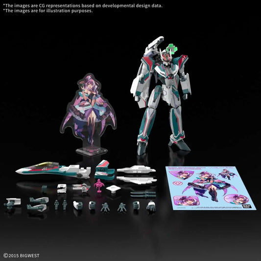 BANDAI MODEL KIT HG VF-31S SIEGFRIED ARAD MOLDERS USE DELUXE SET 1/100