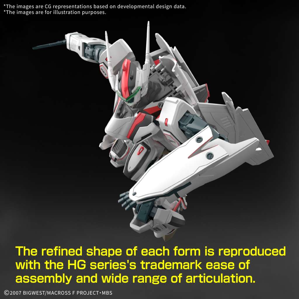 BANDAI MODEL KIT HG 1/100 VF-25F MESSIAH VALKYRIE ALTO CUSTOM