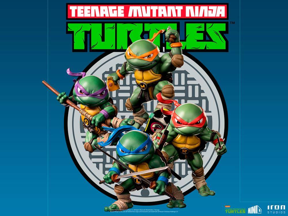 TEENAGE MUTANT NINJA TURTLES LEONARDO MINICO IRON STUDIOS