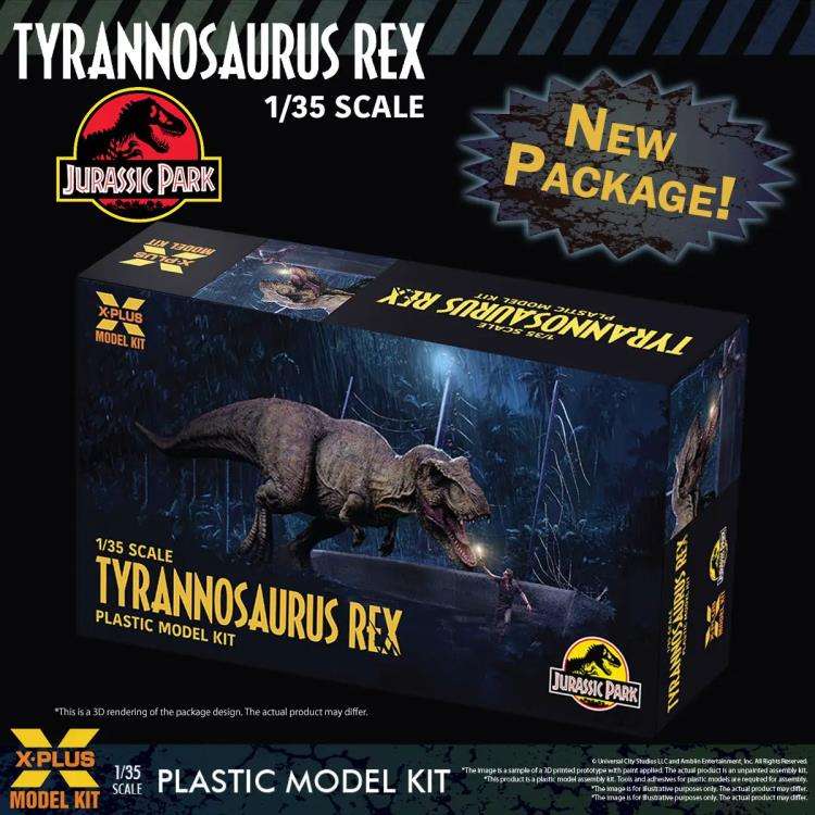 X-PLUS JURASSIC PARK T-REX MODEL KIT RE-RUN