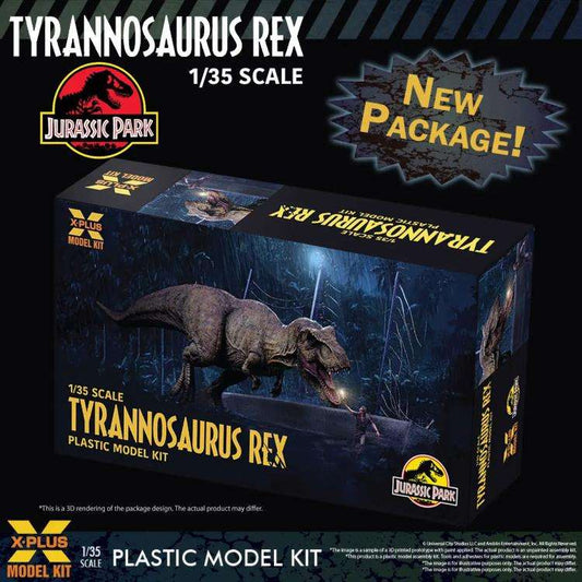 X-PLUS JURASSIC PARK T-REX MODEL KIT RE-RUN