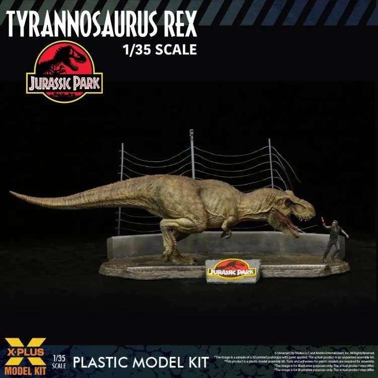 X-PLUS JURASSIC PARK T-REX MODEL KIT RE-RUN