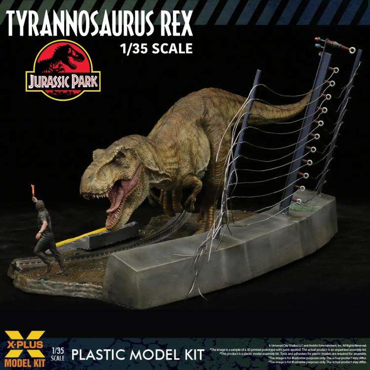 X-PLUS JURASSIC PARK T-REX MODEL KIT RE-RUN