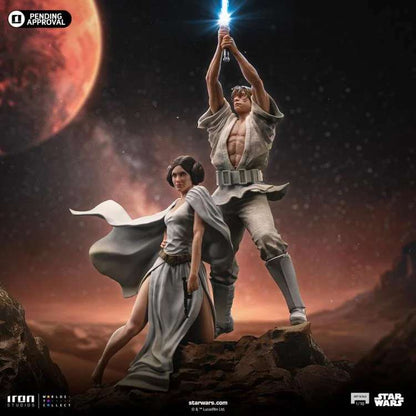 IRON STUDIOS STAR WARS LUKE & LEIA DELUXE 1/10 STATUA