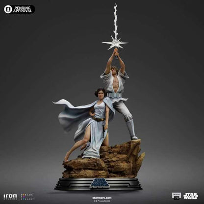 IRON STUDIOS STAR WARS LUKE & LEIA DELUXE 1/10 STATUA