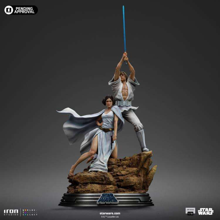 IRON STUDIOS STAR WARS LUKE & LEIA DELUXE 1/10 STATUA