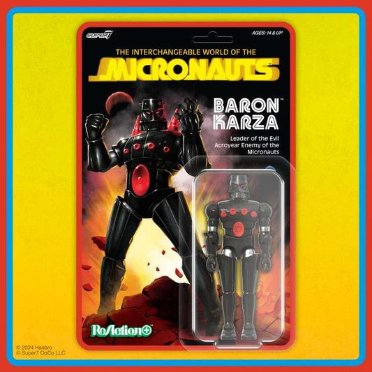 SUPER 7 MICRONAUTI W01 BARON KARZA REACTION+ FIGURE