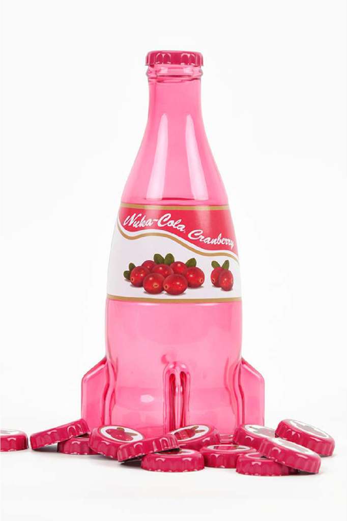 DEVPLUS FALLOUT NUKA COLA CRANBERRY GLASS BOTTLE & CAP