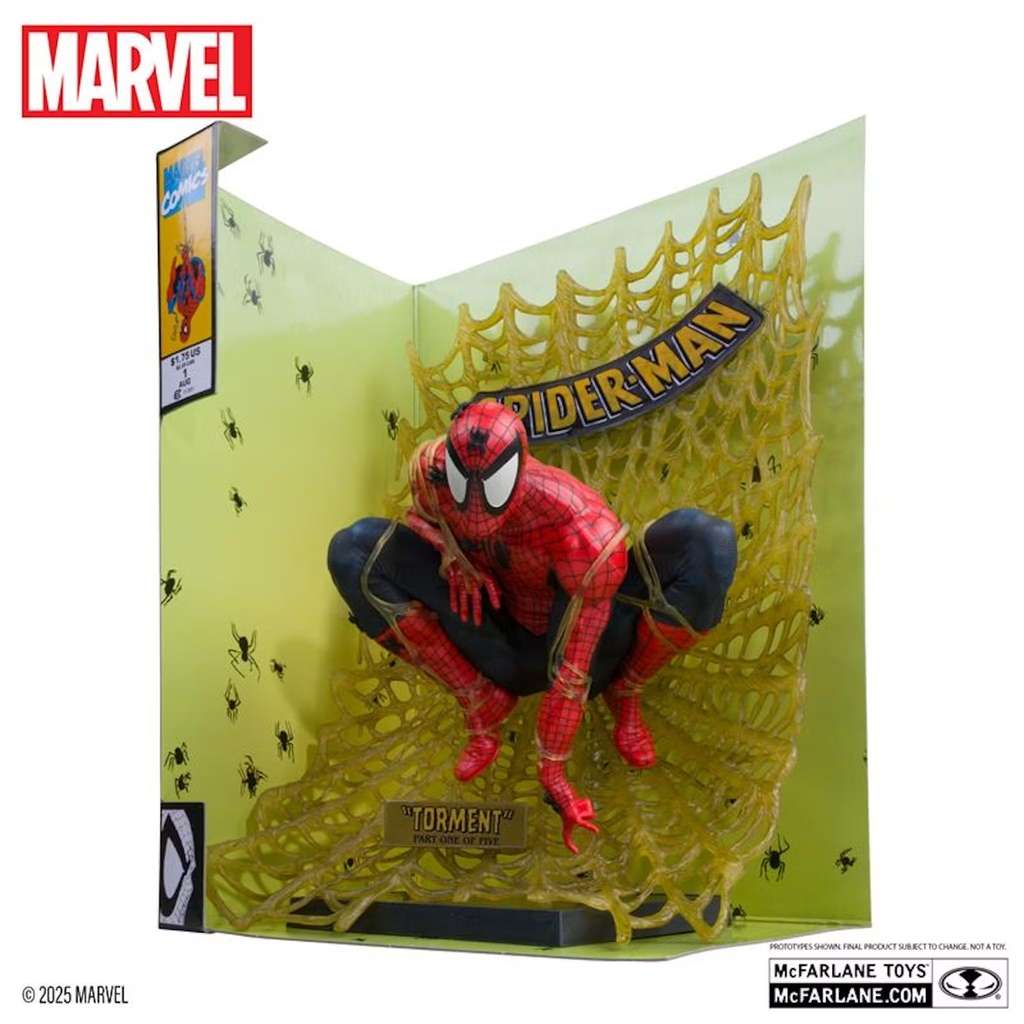 MCFARLANE MARVEL COLLECTION 1:6 WV6 SPIDER-MAN (SPIDER-MAN #1 BLACK AND GOLD VARIANT)