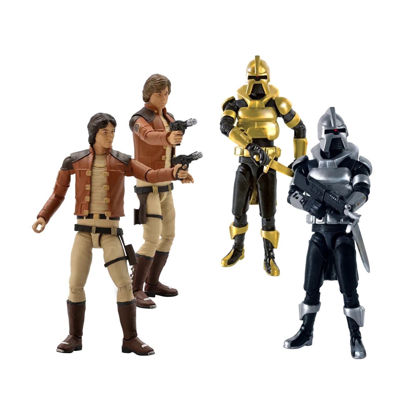 FACTORY ENTERTAINMENT BATTLESTAR GALACTICA WAVE 1 ACTION FIGURE SET
