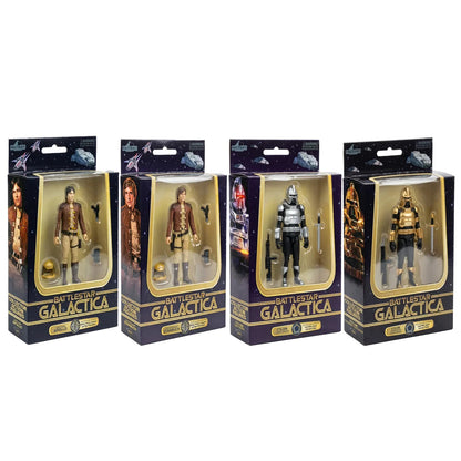 FACTORY ENTERTAINMENT BATTLESTAR GALACTICA WAVE 1 ACTION FIGURE SET