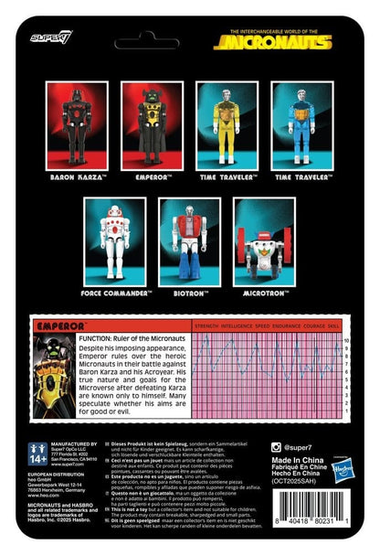 SUPER 7 MICRONAUTI WAVE 03 EMPEROR REACTION+ FIGURE