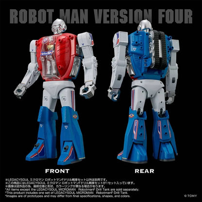 TAKARA TOMY MICROMAN LEGACY SOUL ROBOTMAN F-DRILL TANK SET