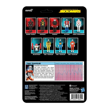 SUPER 7 MICRONAUTI WAVE 04 TIME TRAVELER ORANGE TRANSLUCENT REACTION+ FIGURE
