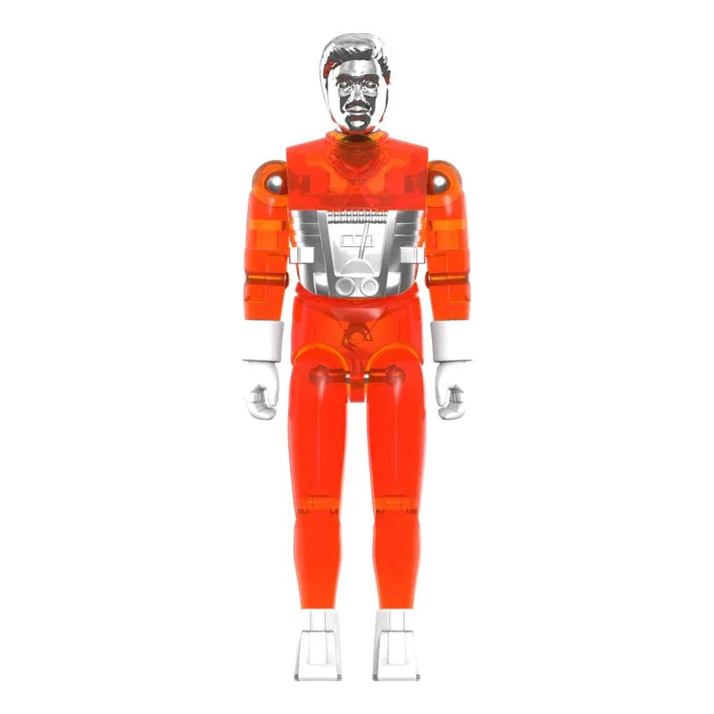 SUPER 7 MICRONAUTI WAVE 04 TIME TRAVELER ORANGE TRANSLUCENT REACTION+ FIGURE