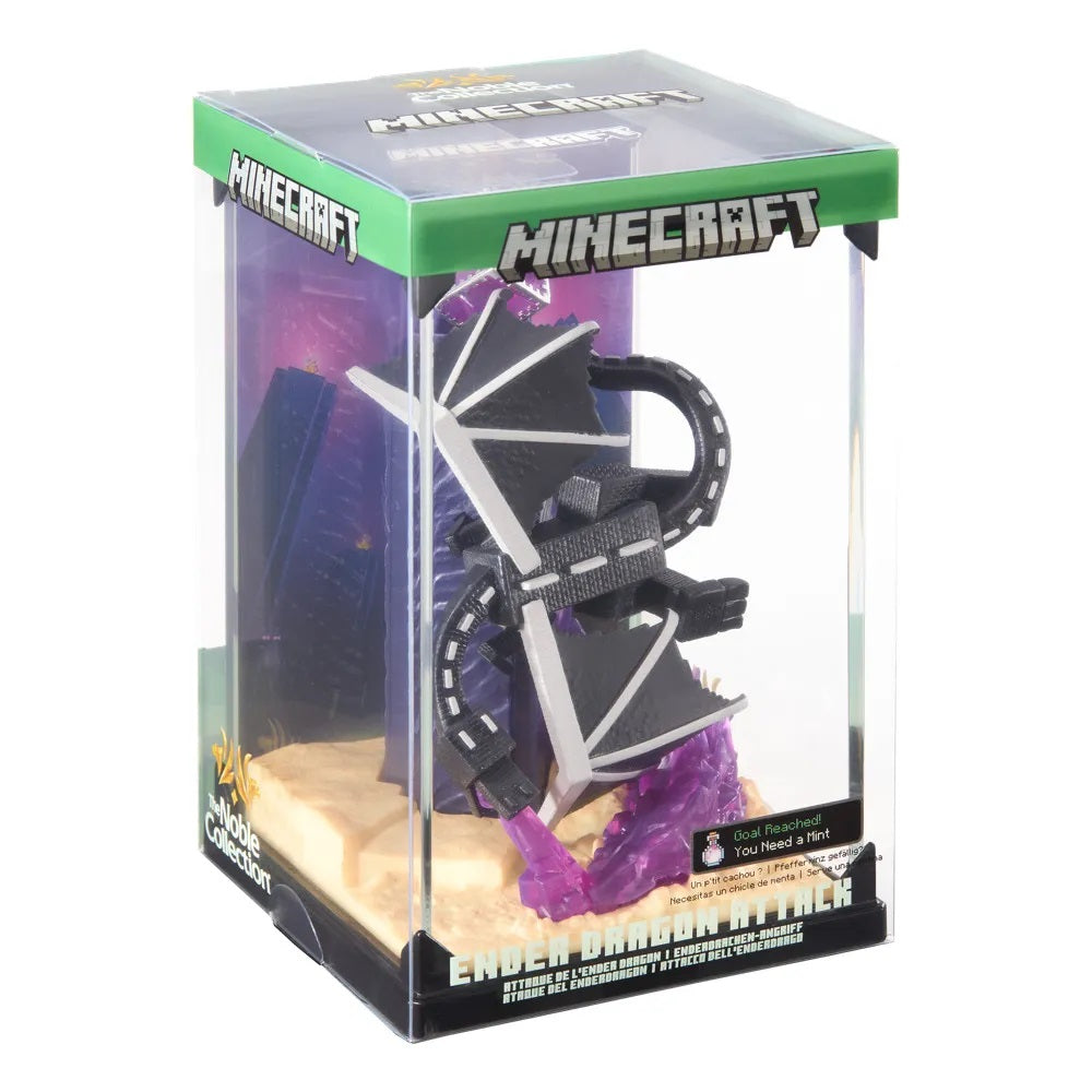 NOBLE COLLECTIONS MINECRAFT ENDER DRAGON DIORAMA