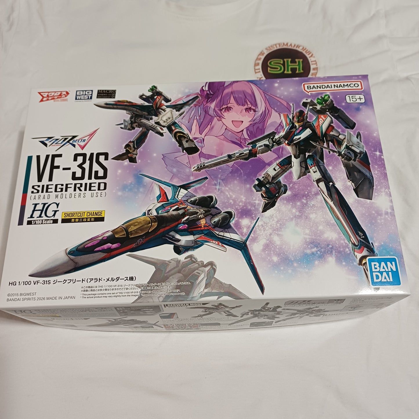 BANDAI MODEL KIT HG VF-31S SIEGFRIED ARAD MOLDERS USE 1/100