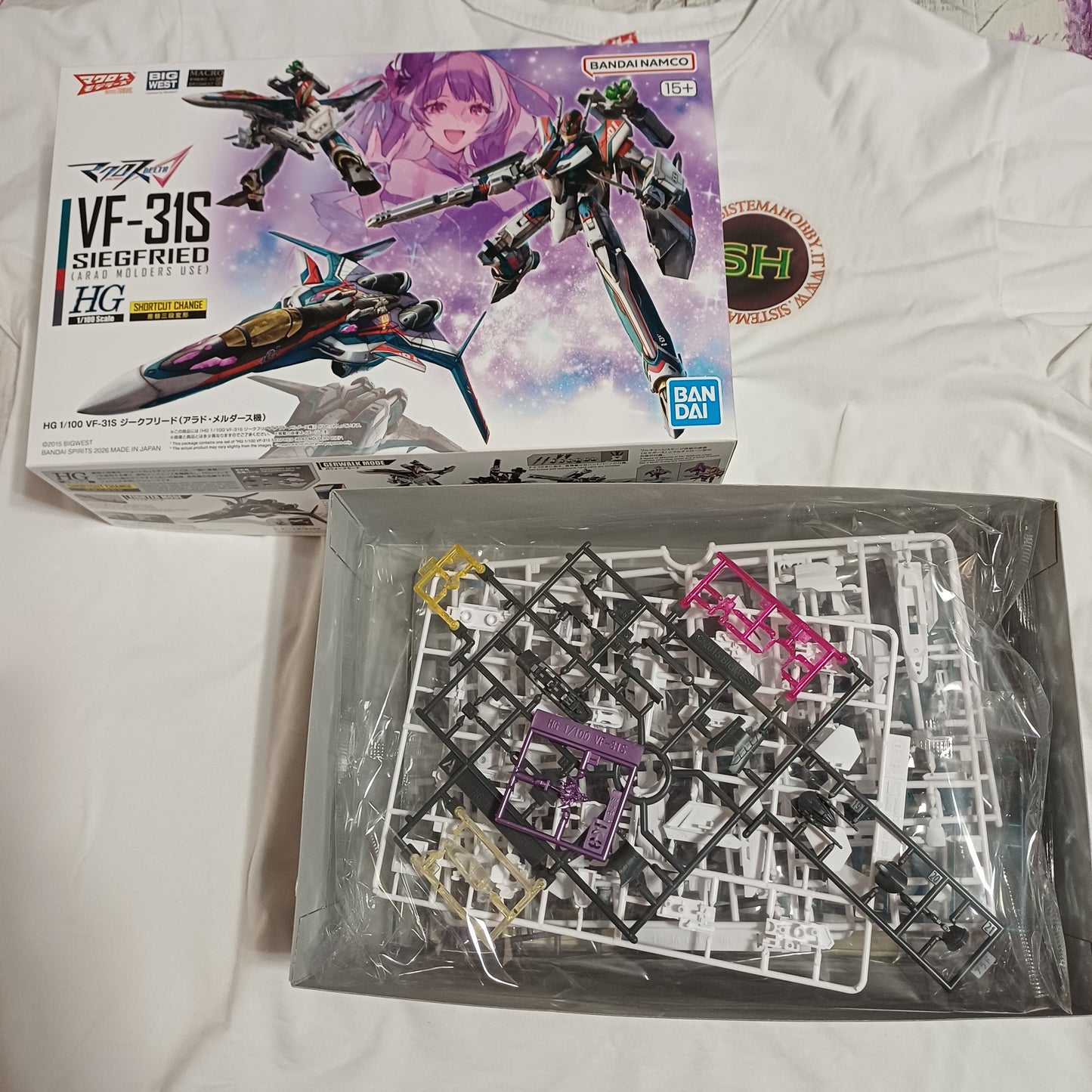 BANDAI MODEL KIT HG VF-31S SIEGFRIED ARAD MOLDERS USE 1/100