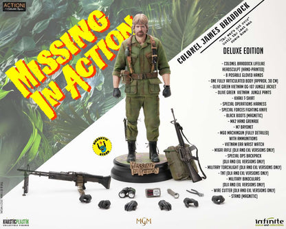INFINTE STATUE MISSING IN ACTION COLONEL JAMES BRADDOCK 1/6 ACTION FIGURE DELUXE EDITION