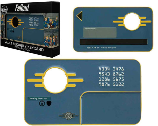 FANATTIK FALLOUT VAULT SECURITY KEYCARD REPLICA