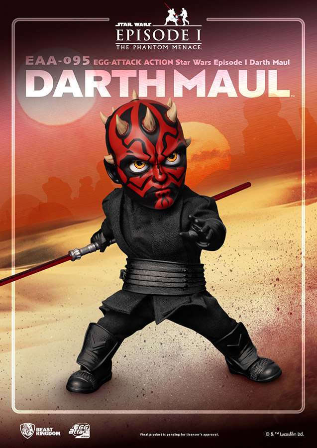 BEAST KINGDOM STAR WARS EGG ATTACK ACTION EPISODE I DARTH MAUL BEAST KINGDOM