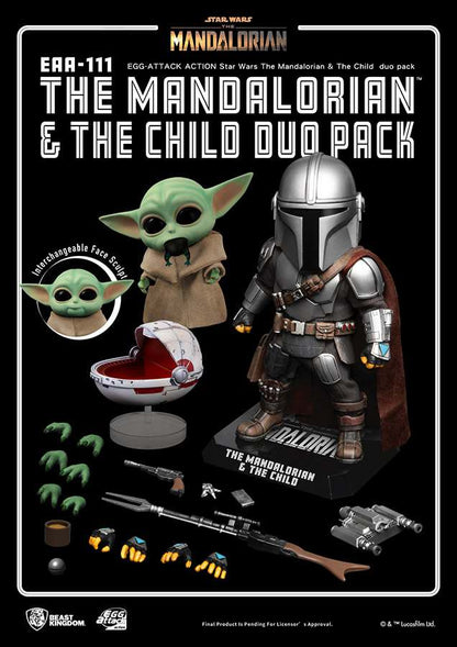 BEAST KINGDOM STAR WARS EGG ATTACK ACTION MANDALORIAN & THE CHIL DUO PACK BEAST KINGDOM