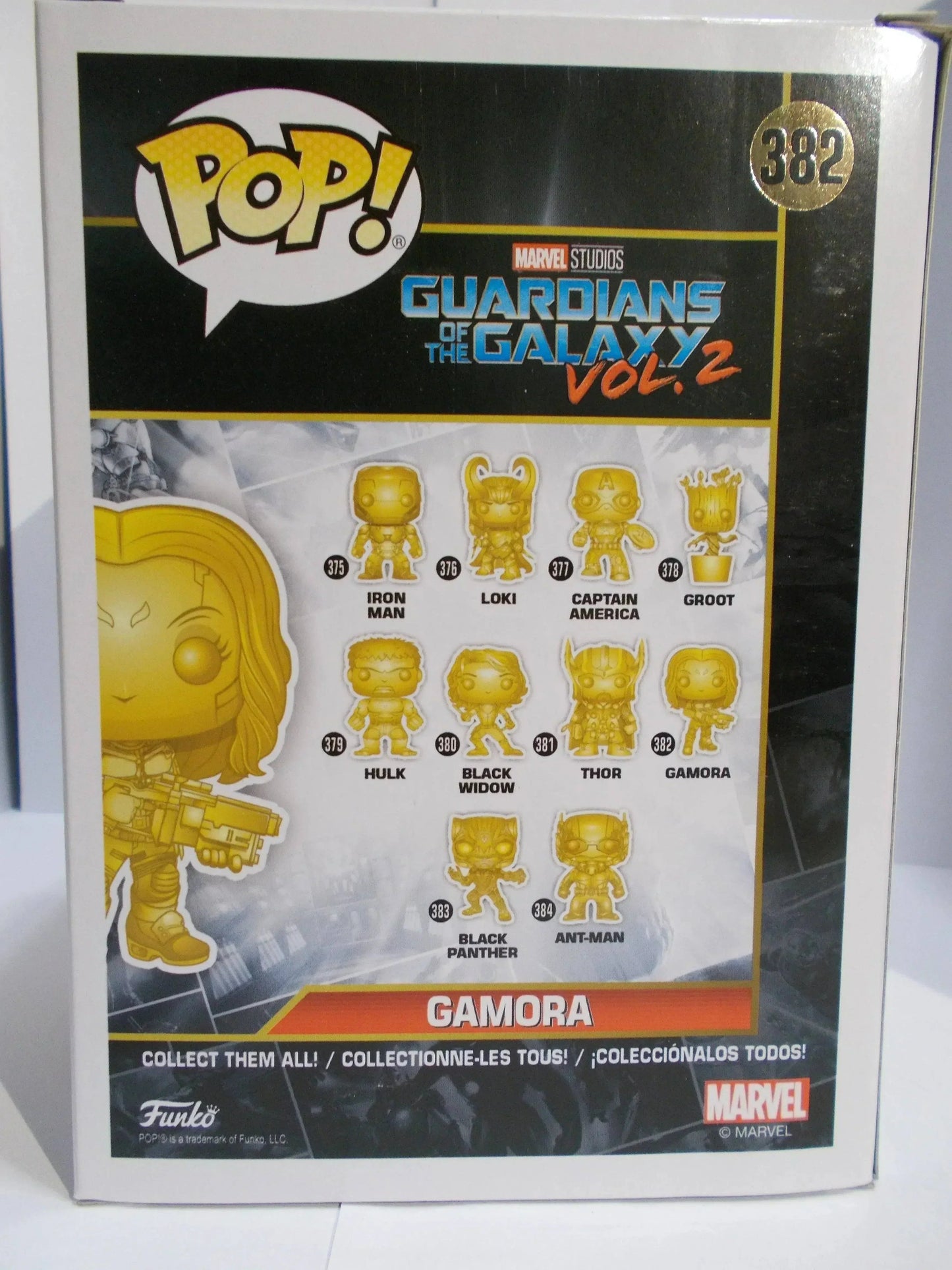 GAMORA CHROME GOLD (AVENGERS) FUNKO POP MARVEL Sistemahobby