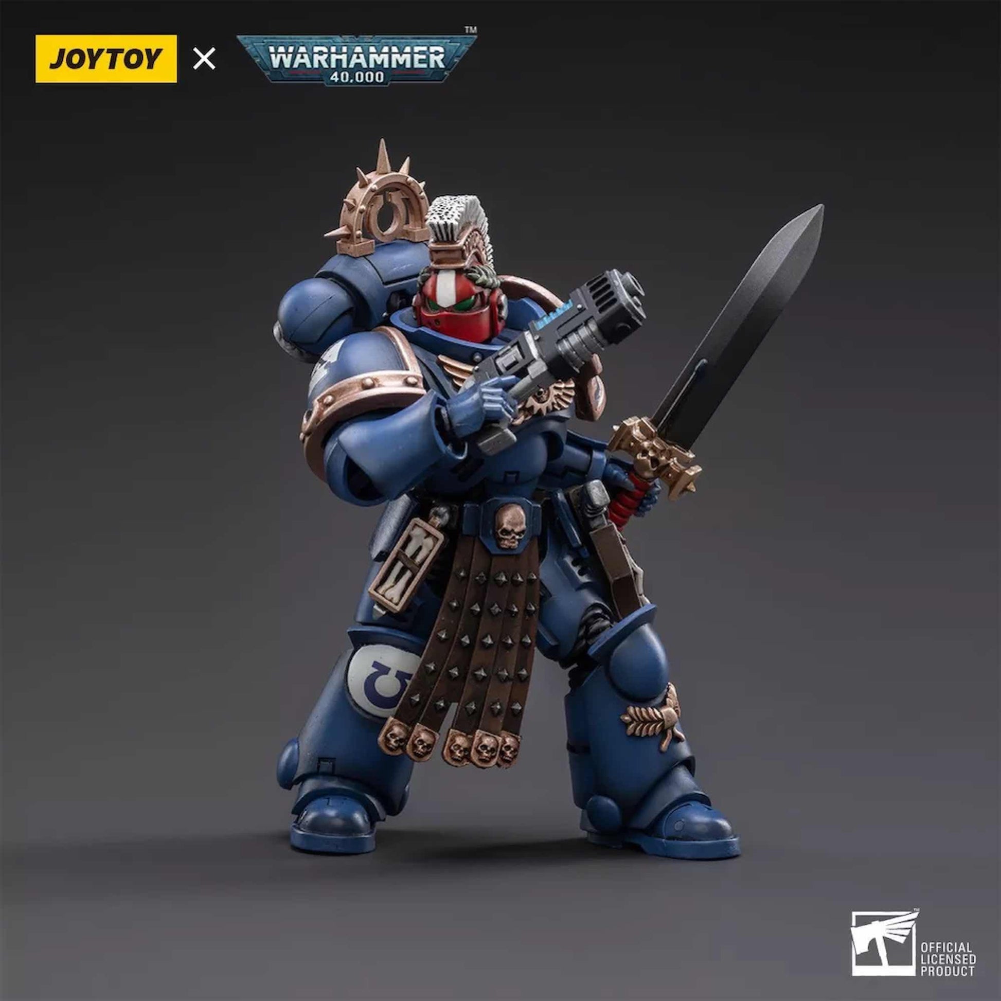 JOY TOY WARHAMMER 40K ULTRAMARINES VETERAN SERGEANT ICASTUS JOY TOY