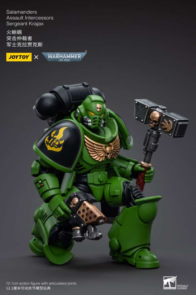 JOY TOY WH40K SALAMANDERS INTERCESSORS SERGEANT KRAJAX JOY TOY