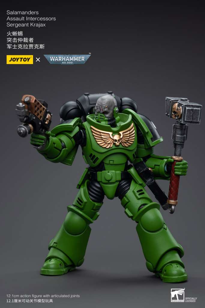 JOY TOY WH40K SALAMANDERS INTERCESSORS SERGEANT KRAJAX JOY TOY