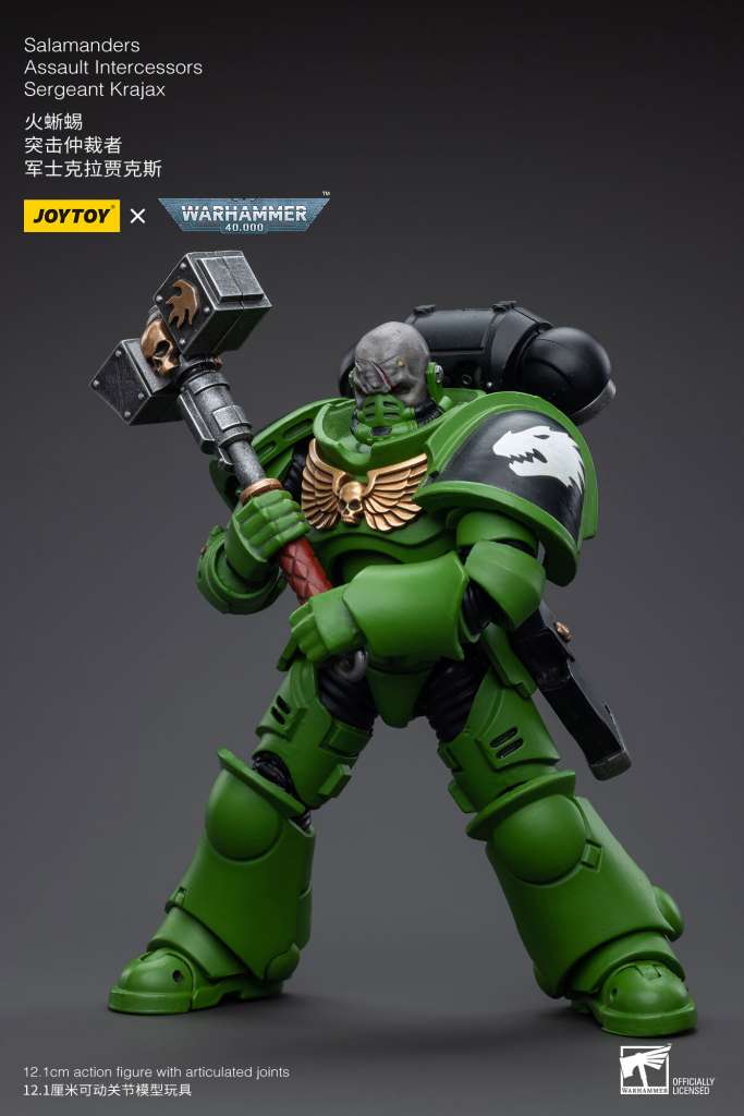 JOY TOY WH40K SALAMANDERS INTERCESSORS SERGEANT KRAJAX JOY TOY