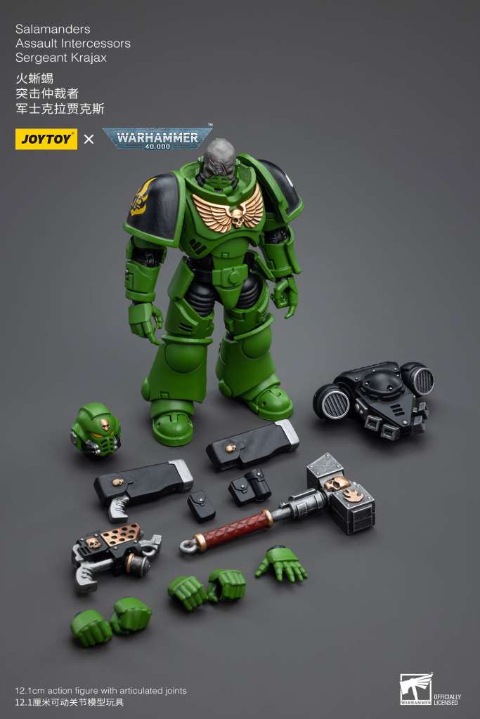 JOY TOY WH40K SALAMANDERS INTERCESSORS SERGEANT KRAJAX JOY TOY