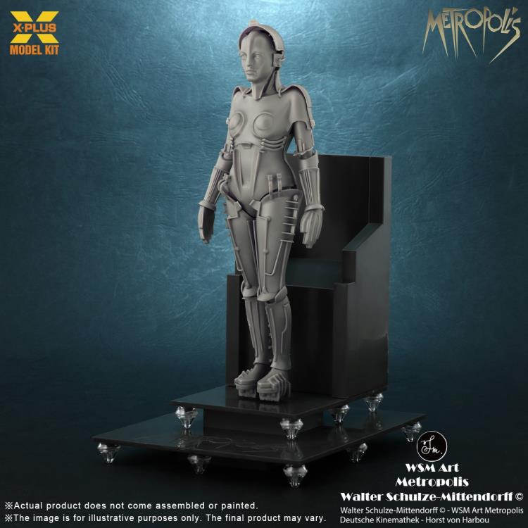 METROPOLIS ROBOT MARIA SILVER VERSION MODEL KIT X-PLUS
