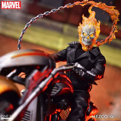 MEZCO ONE 12 COLLECTIVE GHOST RIDER & HELL CYCLE SET MEZCO TOYS