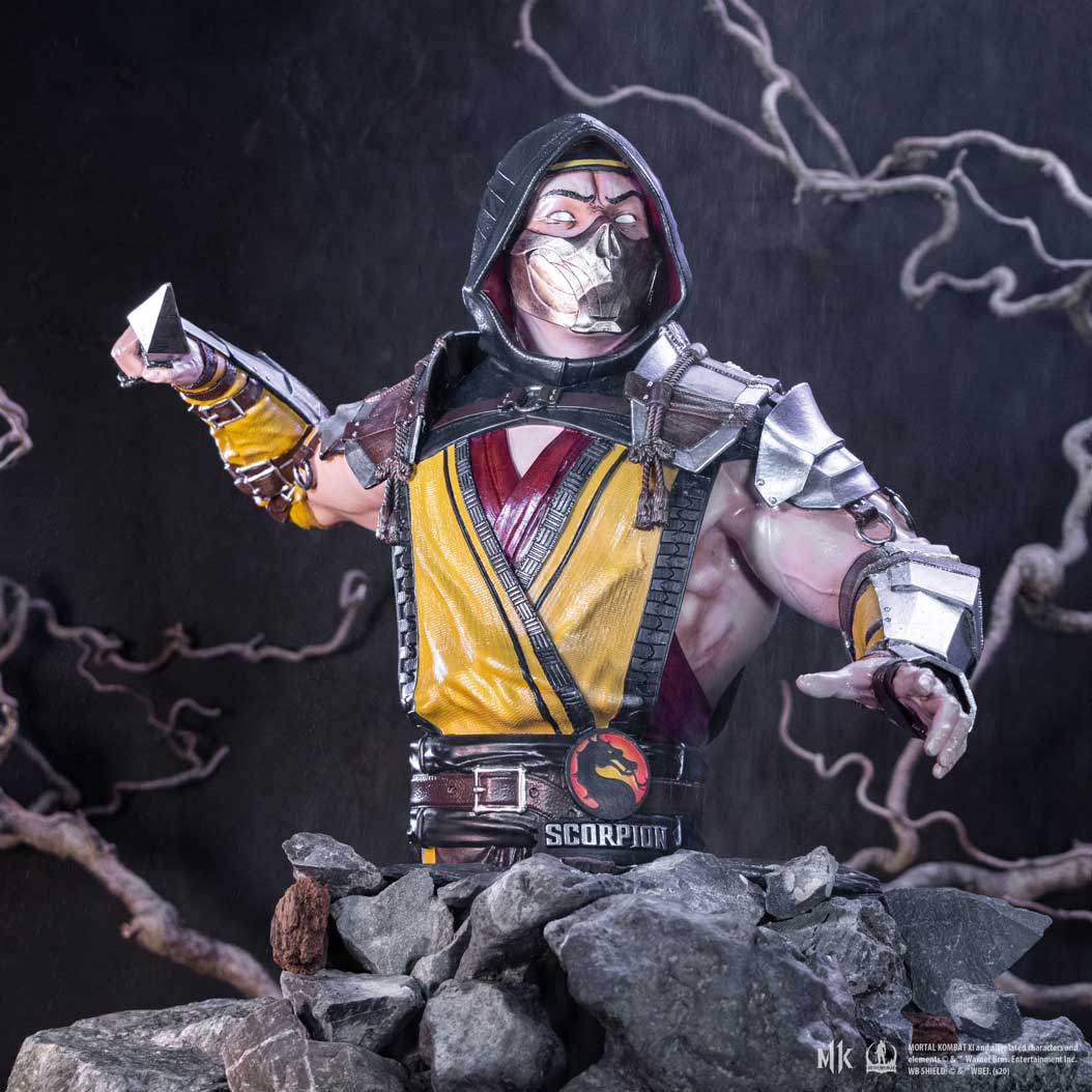 NEMESIS NOW MORTAL KOMBAT SCORPION BUSTO NEMESIS NOW