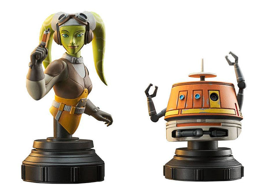 STAR WARS REBELS HERA E CHOPPER BUSTO Sistemahobby