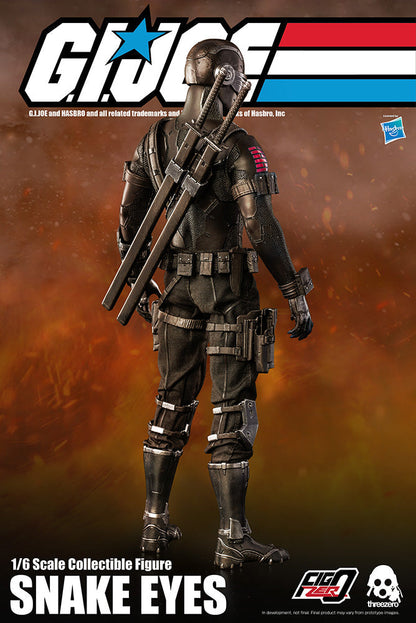 THREEZERO GI JOE SNAKE EYES ACTION FIGURE THREEZERO