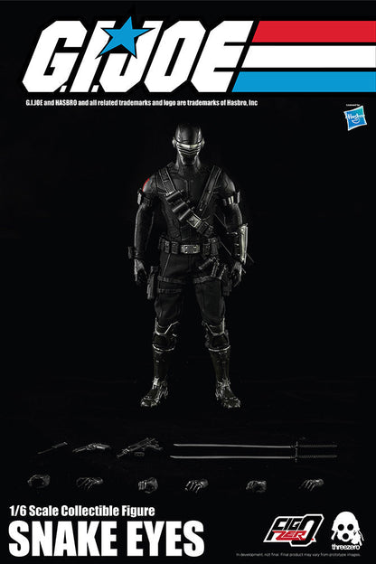 THREEZERO GI JOE SNAKE EYES ACTION FIGURE THREEZERO