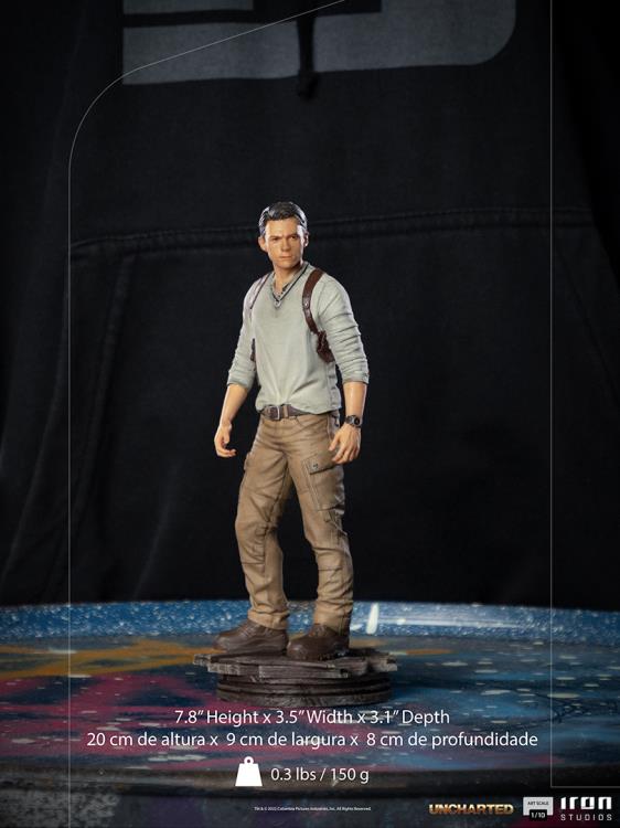 UNCHARTED MOVIE NATHAN DRAKE 1/10 STATUE IRON STUDIOS