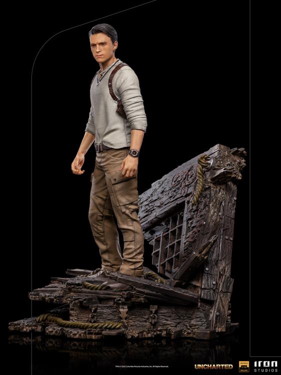 UNCHARTED MOVIE NATHAN DRAKE DELUXE STATUE IRON STUDIOS